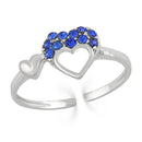 Mahi Trio Heart Adjustable Finger Ring