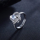 Mahi Floral Finger Ring with Crystal