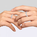 Mahi Valentine Special King and Queen Adjustable Couple Finger Rings for Love with Crystals (FRCO1103143R)