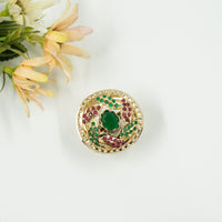 Nipura Golden Harika Jadau Ring