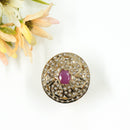 Nipura Golden Naira Jadau Ring