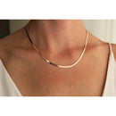 H K Fashion Rose Gold Snake Chain