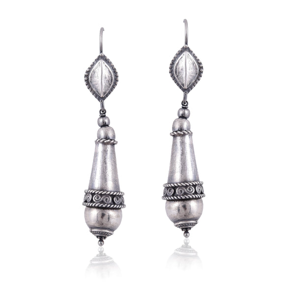 Silver Mountain Sterling Silver oxidised earring