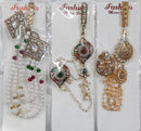 Martina Jewels Mix Design Pack Of 6 Austrian Stone Gold Plated Kamar Guccha