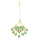 Etnico Gold Plated Kundan Meenakari Necklace Jewellery Set For Women (M4084Min)