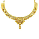 Etnico 18K Gold Plated Traditional Choker Necklace Jewellery Set For Women/Girls (MC064)