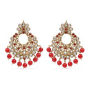 Etnico 18K Gold Plated Traditional Choker With Earrings & Maang Tikka Encased With Kundan (M4160M)