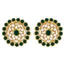 Etnico 18K Gold Plated Traditional Light Weight Pearl Beaded Choker Necklace Jewellery Set Glided With Moti Work
