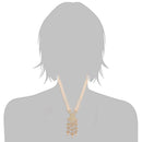 Etnico18k Gold Plated Ethnic Kundan Pearl Studded Long Necklace Set For Women (ML296W)