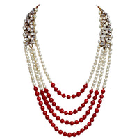 Etnico Gold-Plated Layered Groom Necklace For Men (Mlp26M)