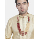 Etnico Gold-Plated Layered Groom Necklace For Men (Mlp31M)