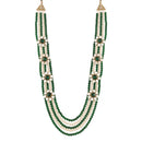 Etnico Gold-Plated Layered Groom Necklace For Men (Mlp32G)