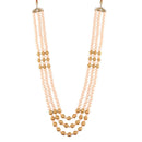 Etnico Gold-Plated Layered Groom Necklace For Men (Mlp36Fl)