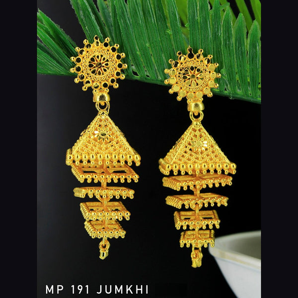 Mahavir Forming Gold Plated Jhumki Earrings  - MP 191 Jumkhi