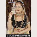 Neetu Art Gold Plated Red Stone And Kundan Bridal Jewellery Set for Women - NABridal11