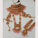 Neetu Art Gold Plated Light Pink Stone And Kundan Bridal Jewellery Set for Women  - NABridal57