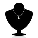 Mahi Rhodium Plated White Artificial Pearl Butterfly Pendant Set