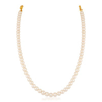 Mahi Graceful White Fresh Water Pearl Necklace