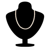 Mahi Graceful White Fresh Water Pearl Necklace