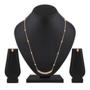 Mahi Dual Side Spikes Ethereal Solitaire Crystal Pendant Set for Women (NL1103790ZWhi)