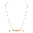 Mahi Dual Side Spikes Ethereal Solitaire Crystal Pendant Set for Women (NL1103792ZWhi)