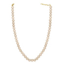 Mahi Gold Plated Pearl Crystal Cream Necklace with Swarovski Elements For Women