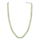 Mahi Rhodium Plated Pearl Pastel Green Necklace with Swarovski Elements For Women