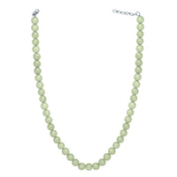 Mahi Rhodium Plated Pearl Pastel Green Necklace with Swarovski Elements For Women