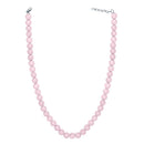 Mahi Rhodium Plated Pearl Pastel Rose Necklace with Swarovski Elements For Women