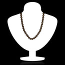 Mahi Gold Plated Pearl Brown Necklace with Swarovski Elements For Women