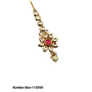 Padmawati Bangles Gold Plated Kundan Stone Maang Tikka