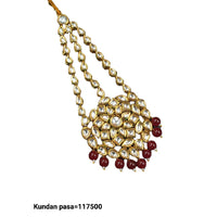 Padmawati Bangles Gold Plated Kundan Stone & Beads Pasa for Women