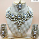Padmawati Bangles Gold Plated Austrian Stone Choker Necklace Set