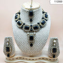 Padmawati Bangles Gold Plated Austrian Stone Choker Necklace Set