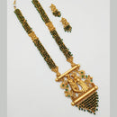 Padmawati Bangles Gold Plated Pearl Long Necklace Set
