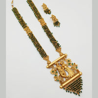 Padmawati Bangles Gold Plated Pearl Long Necklace Set