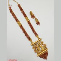 Padmawati Bangles Gold Plated Pearl Long Necklace Set