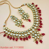 Padmawati Bangles Gold Plated Kundan Necklace Set - PBNECK183
