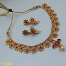 Padmawati Bangles Gold Plated Austrian Stone Choker Necklace Set