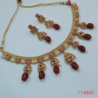 Padmawati Bangles Gold Plated Austrian Stone Choker Necklace Set