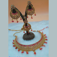 Padmawati Bangles Gold Plated Stone And Kundan Choker Necklace Set