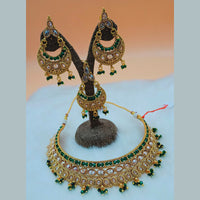 Padmawati Bangles Gold Plated Stone And Kundan Choker Necklace Set