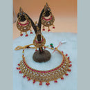 Padmawati Bangles Gold Plated Stone And Kundan Choker Necklace Set