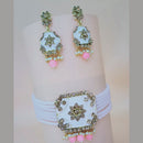 Padmawati Bangles Gold Plated Austrian Stone Choker Necklace Set