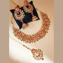 Padmawati Bangles Gold Plated Austrian Stone & Kundan Choker Necklace Set