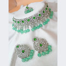 Padmawati Bangles Silver Plated Austrian Stone & Kundan Choker Necklace Set