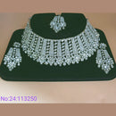 Padmawati Bangles Silver Plated Austrian Stone Choker Necklace Set