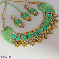 Padmawati Bangles Kundan And Pearl  Necklace Set With Maang Tikka