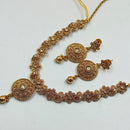 Padmawati Bangles Kundan Stone Copper Necklace Set