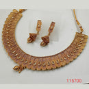 Padmawati Bangles Kundan Stone Copper Necklace Set